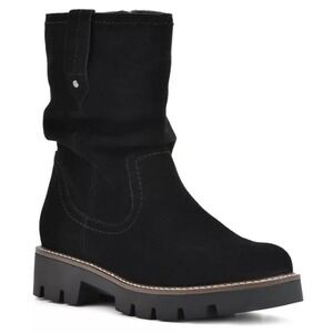 White Mountain Women Shoes 7.5W Glean Lug Sole Mid Shaft Leather‎ Boots